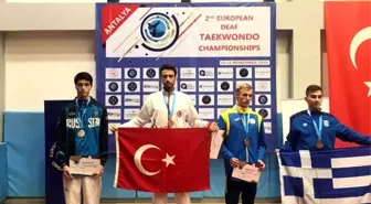 İşitme engelli milli sporcu Ahmet Hakan Tuna, Avrupa şampiyonu oldu