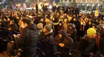 Gürcistan'daki erken seçim protestosu