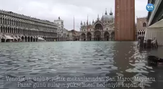 Venedik'in Ünlü San Marco Meydanı Sular Altında