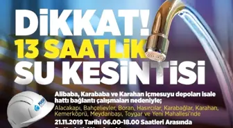 Malatya'da kısmi su kesintisi uyarısı