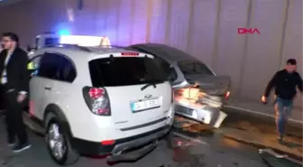 Başakşehir'de zincirleme trafik kazası 2 yaralı