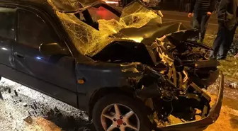 Samsun'da otomobille traktör çarpıştı: 5 yaralı