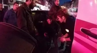 Motosiklete çarpıp kaçan sürücüyü polis yakaladı
