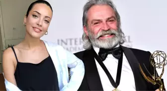 Emmy Ödülü alan Haluk Bilginer'e İrem Sak'tan yorum: Ödülün tozunu almaya gelirim