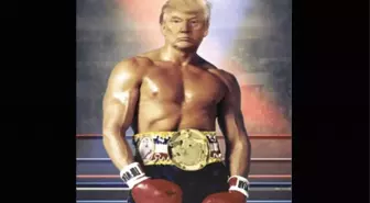 ABD Başkanı Trump kendisini montajlayarak Rocky Balboa oldu