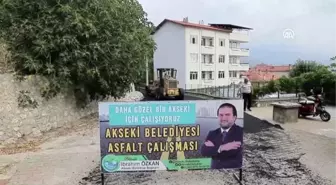 Akseki'de üstyapı çalışmaları