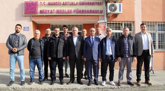 Başkan Şahin Midyat MYO Yeni Müdürünü Ziyaret Etti