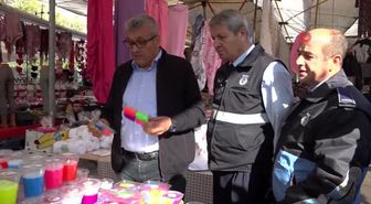 Zabıtaların 'slime' mesaisi