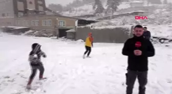 Bolu'nun yüksek kesimlerinde yoğun kar yağışı