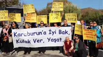 Karaburun'da balık çiftliği protestosu