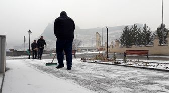 Kars'ta kar manzaraları