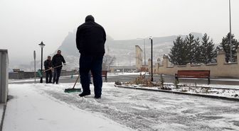 Kars'ta kar manzaraları