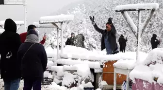 Zigana Dağı'nda kar kalınlığı 15 santimetreyi geçti