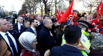 Cumhurbaşkanı Erdoğan, Londra'da büyük coşkuyla karşılandı