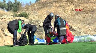 Denizli hayali gerçekleşen engelli, yamaç paraşütüyle uçtu