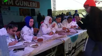 Sinop'un Kestaneli Baklavasına Birincilik ödülü