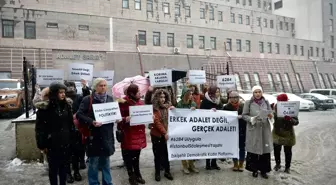 Eskişehir'de kadınlardan Ayşe Tuba Arslan'ın öldürülmesine protesto