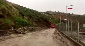 Manisa uçurumda mahsur kalan işçiyi itfaiye kurtardı