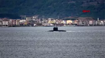 Çanakkale rus denizaltısı 'novorossiysk, akdeniz'e iniyor