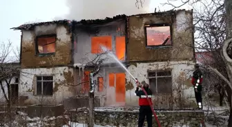 Yozgat'ta kullanılmayan konakta çıkan yangın söndürüldü