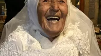 70 yıl sonra beyaz gelinlik giydi
