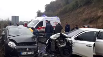 Zonguldak'ta otomobiller çarpıştı: 5 yaralı