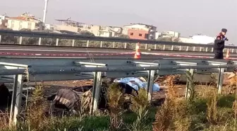 İzmir-İstanbul otobanında feci kaza: 1 ölü, 1 yaralı