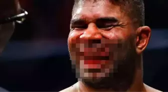 Jairzinho Rozenstruik, Alistair Overeem'in dudağını kopardı