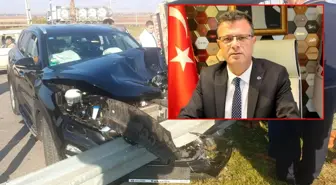 Trafik kazasında yaralananlara ilk müdahaleyi belediye başkanı yaptı