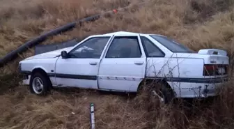Aksaray'da otomobil devrildi: 2 yaralı