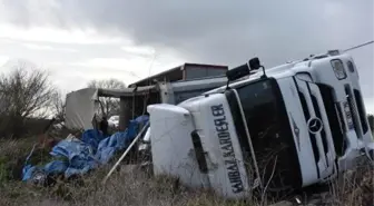 Arnavutköy'de devrilen TIR'ın şoförü: Hayatımı emniyet kemeri kurtardı