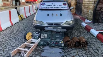 İzmir'de trafo hırsızlığına jandarma 'dur' dedi