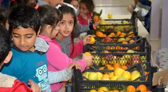 Şanlıurfalı öğrenciler okulda kasiyersiz manavdan alışveriş yapıyor