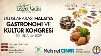 1.Uluslararası Malatya Gastronomi ve Kültür Kongresi 20-22 Aralık'ta