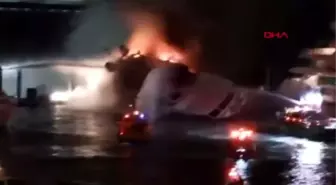 Ünlü şarkıcı marc anthony'nin lüks yatı yanarak battı