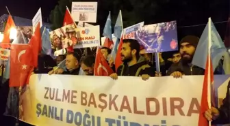 Tekirdağ'da Çin'in Doğu Türkistan'da insan hakları ihlallerine karşı yürüyüş düzenlendi