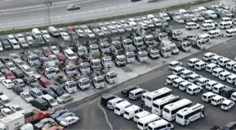 Araç çekme faaliyetleri sona eren Trafik Vafkı'nın çekicileri otoparklara toplandı