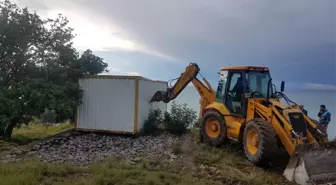 Alanya Belediyesinden kaçak yapıya müdahale