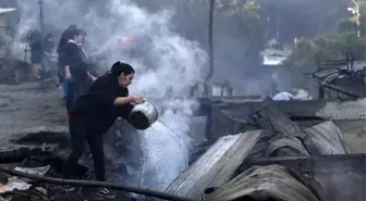 Şili'deki orman yangını söndürme çalışmaları hava destekli sürüyor