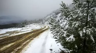 Hatay'da Amanos Dağları etekleri beyaza büründü