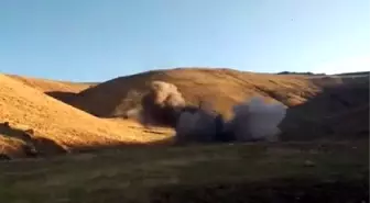 Siirt Belediyesi'nin hayvan barınağında havan mermisi bulundu