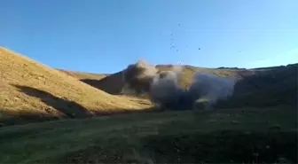 Siirt Belediyesine ait hayvan barınağında havan mermisi bulunarak imha edildi