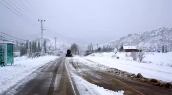 Konya'nın ilçelerinde kar yağışı