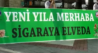 Öğrencilerden 'Yeni yıla merhaba, sigaraya elveda' yürüyüşü