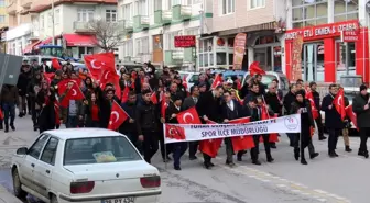 Yunak'ta Sarıkamış Harekatı'nın 104. yılı anısına yürüyüş düzenlendi