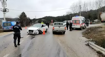 Bolu'da otomobille tır çarpıştı: 1 yaralı