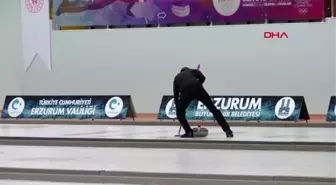 Erzurum curlingde olimpiyat heyecanı