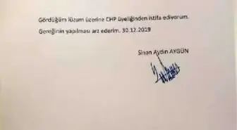 CHP eski milletvekili Aygün, partisinden istifa etti