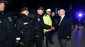 Vali Köşger 2020 yılını güvenlik güçleriyle birlikte karşıladı