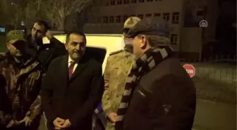 Vali Öksüz, yeni yıla askerlerle girdi